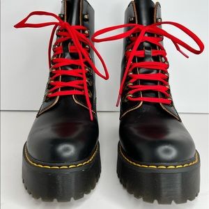 Leona Women’s vintage smooth leather heeled boots